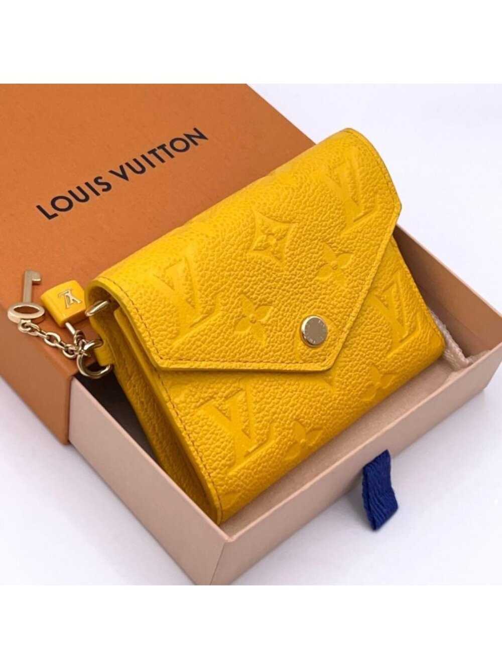 Louis Vuitton Empreinte Victorine Trifold Wallet Yellow